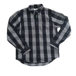 Buck Mason plaid flannel shirt L